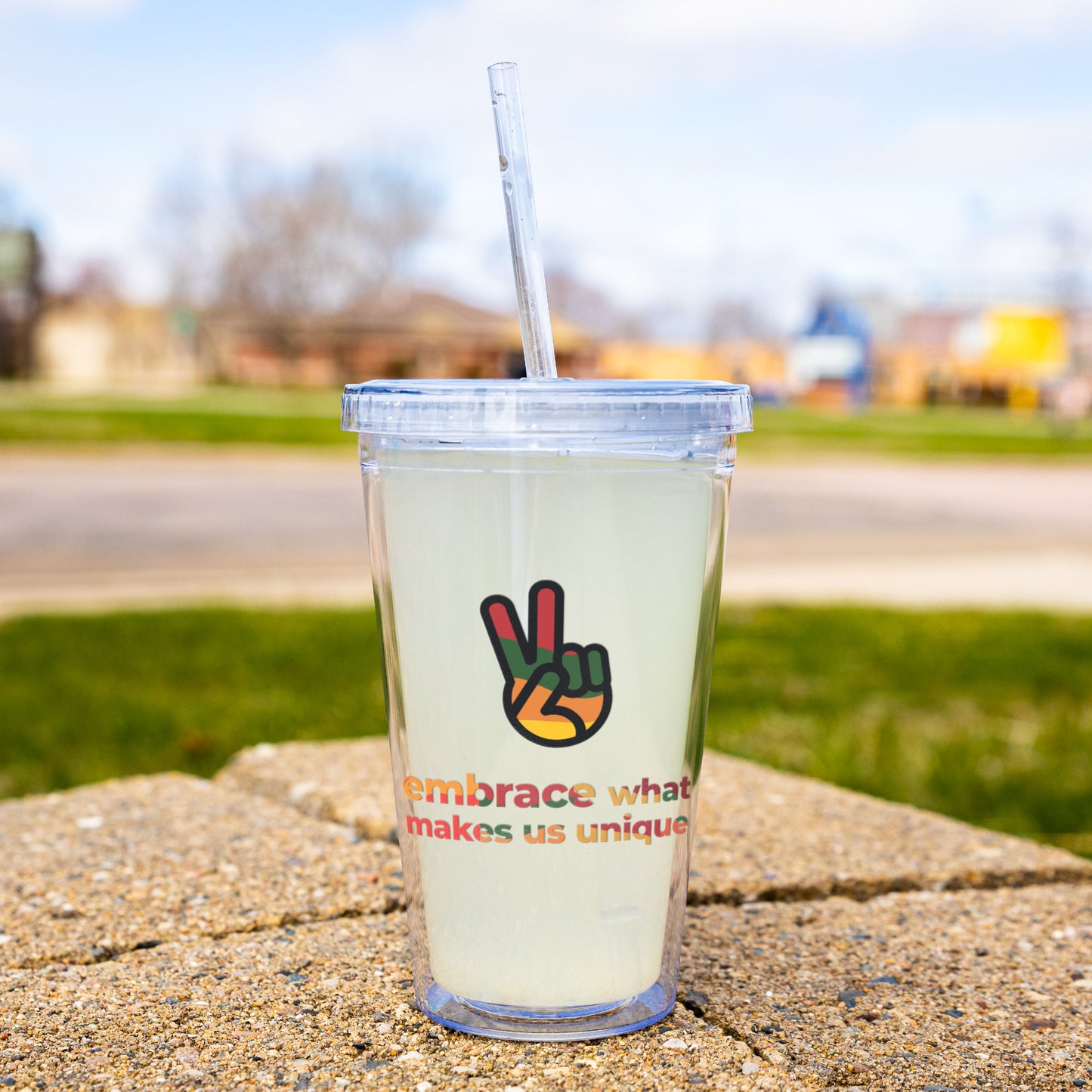 Embrace Black History Acrylic Tumbler