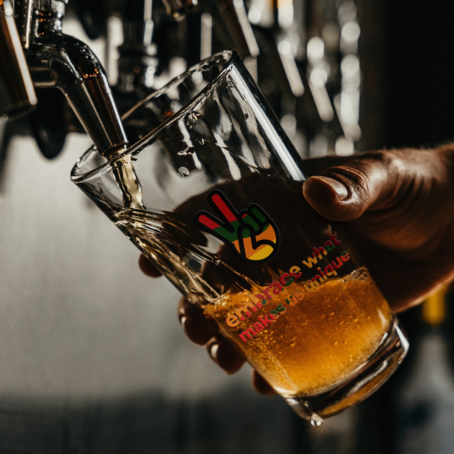 Embrace Black History Pint Glass