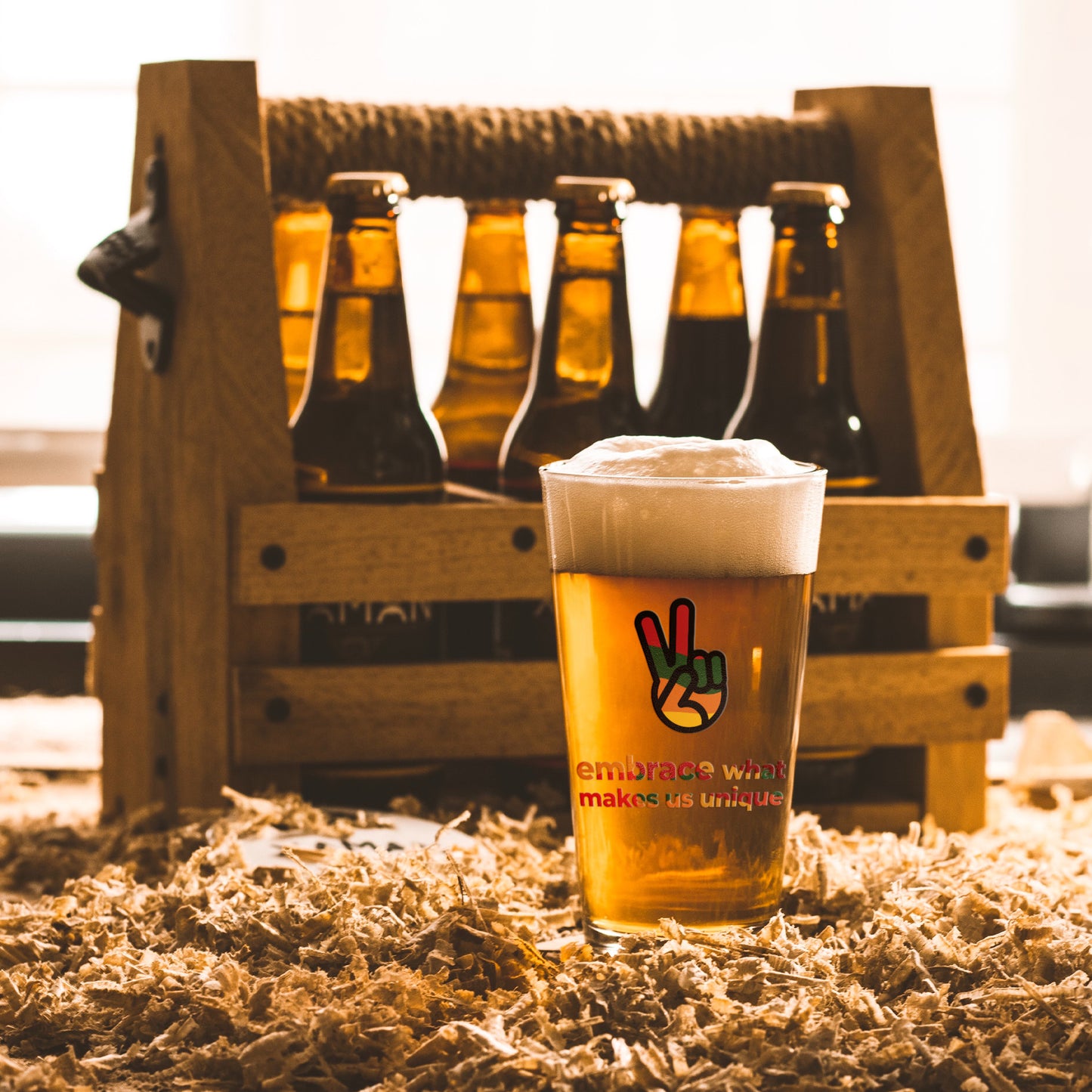 Embrace Black History Pint Glass
