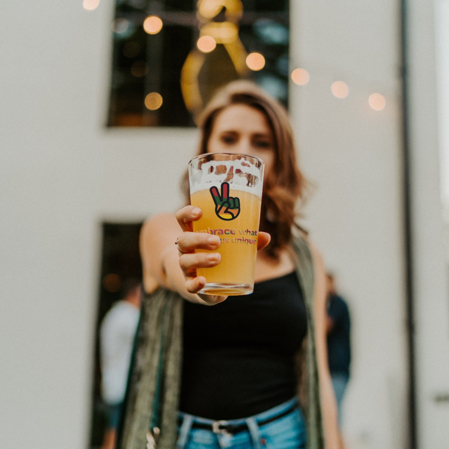 Embrace Black History Pint Glass