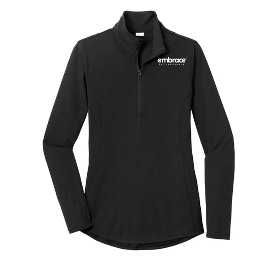 Sport-Tek ® Ladies PosiCharge ® Tri-Blend Wicking 1/4-Zip Pullover