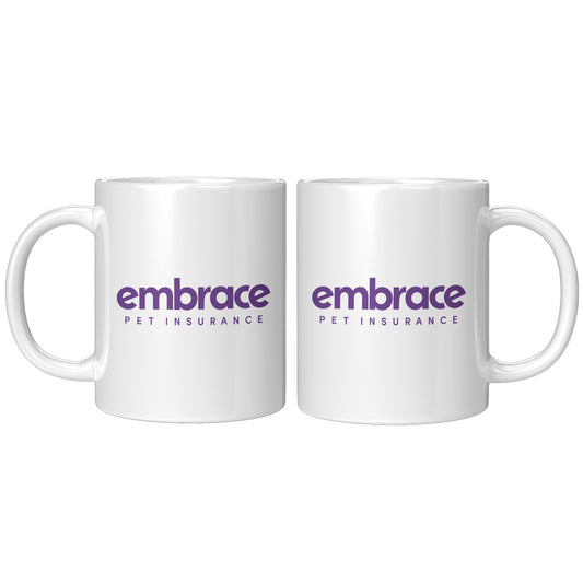 Embrace 11oz White Ceramic Coffee Mug