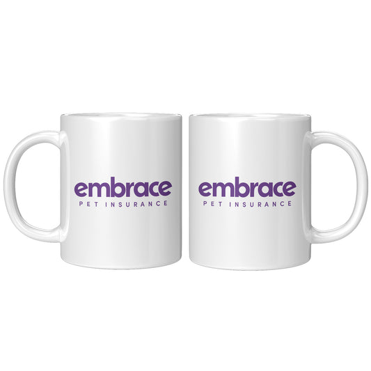 Embrace 11oz White Ceramic Coffee Mug